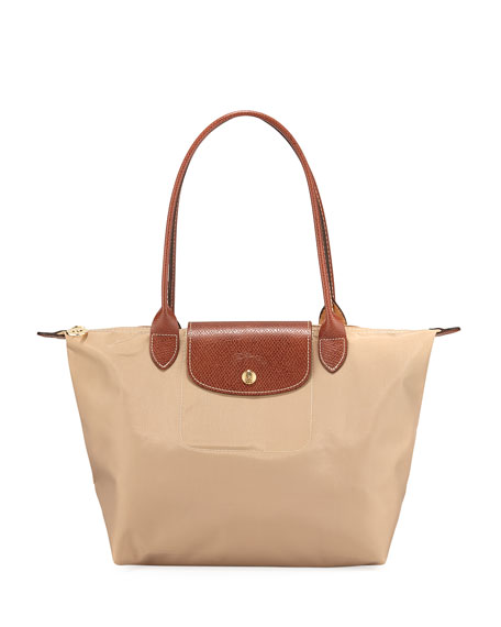 longchamp le pliage beige l