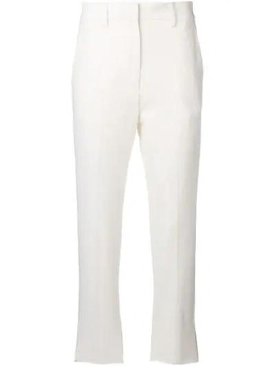 Barena Venezia Creased Cropped Trousers In White
