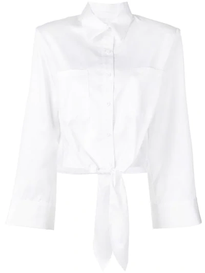 Almaz Knot Shirt In White