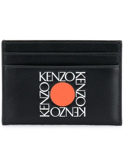 Kenzo Square Logo Cardholder In Black