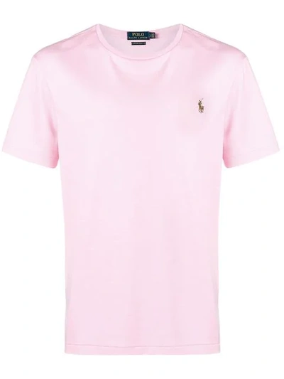 Polo Ralph Lauren Logo T-shirt In Pink