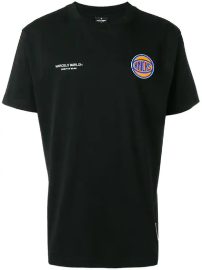 Marcelo Burlon County Of Milan Knicks T-shirt In Black