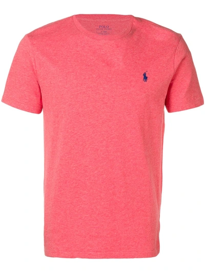 Polo Ralph Lauren Embroidered Logo T-shirt In Red