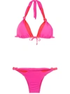 Amir Slama Panelled Bikini Set In Pink