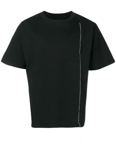 Alchemy Contrast Stitch T In Black