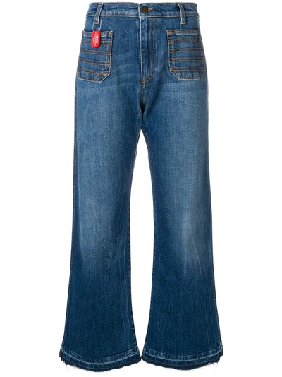 Philosophy Di Lorenzo Serafini Mid-rise Cropped Jeans - Blue