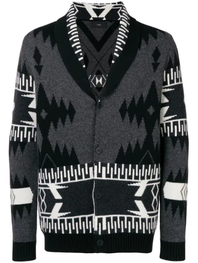 Alanui Navajo Cashmere Cardigan In Grey