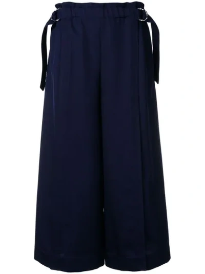 Chloé Wide Legged Trousers In Blue