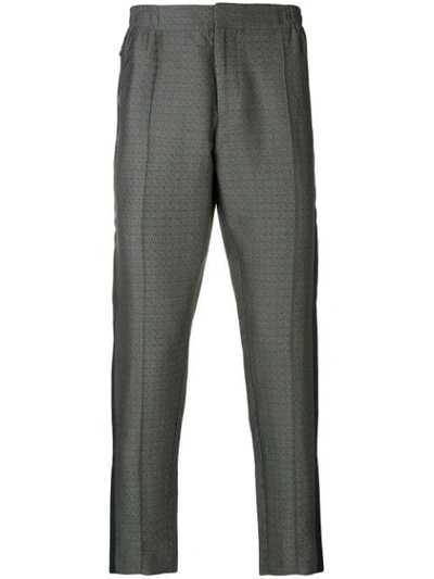 Etro Jacquard Trousers In Blue