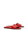 Tory Burch Ines Slide In Brilliant Red / Spark Gold