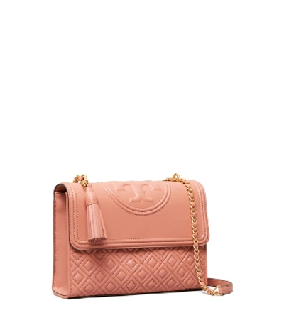 Tory Burch Fleming Convertible Shoulder Bag In Tramonto