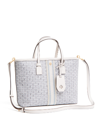 tory burch gemini link tote white