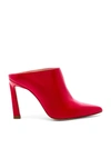 Stuart Weitzman Camila Mule In Red. In Follow Me Red