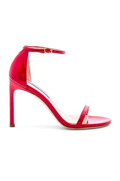 Stuart Weitzman Nudistsong Heel In Follow Me Red