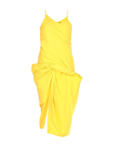 Jacquemus Midi Dress In Yellow