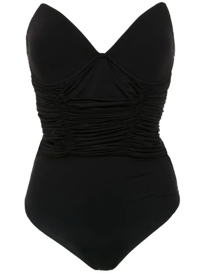 Amir Slama Sleeveless Swimsuit In Black