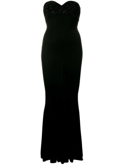 Alexandre Vauthier Stretch Bustier Dress In Black