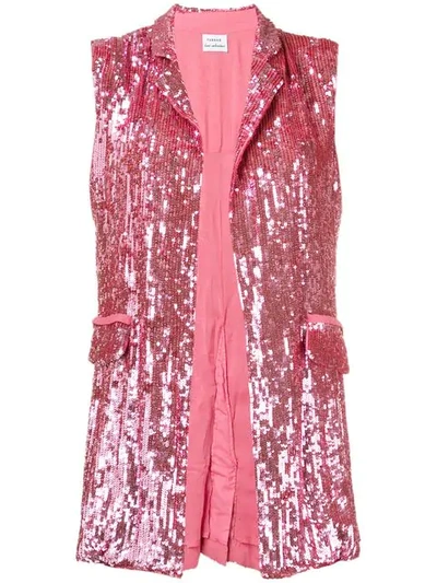 P.a.r.o.s.h Sequin Waistcoat In Pink