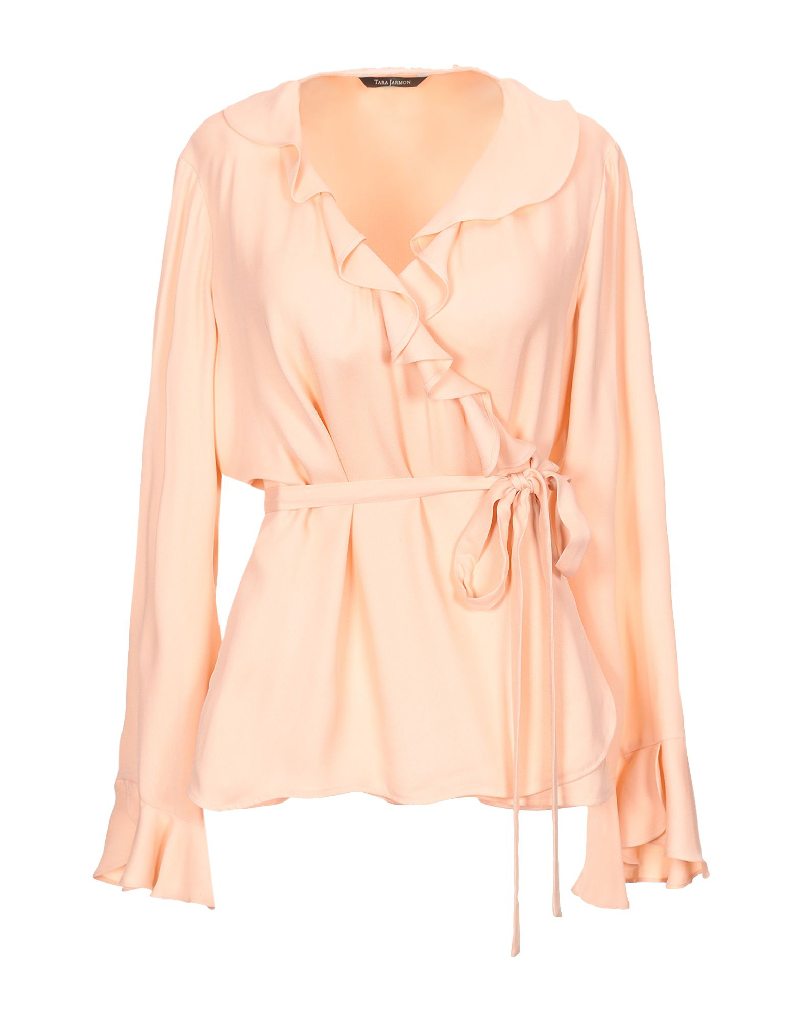Tara Jarmon Solid Color Shirts & Blouses In Salmon Pink | ModeSens