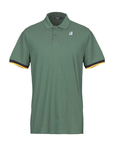 K-way Polo Shirt In Green