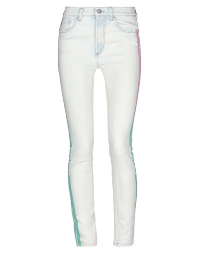 Marcelo Burlon County Of Milan Jeans In White