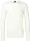 Roberto Collina Geometric Patterned Jumper In White