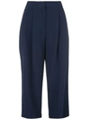 Adam Lippes Pleated Front Trousers In Blue