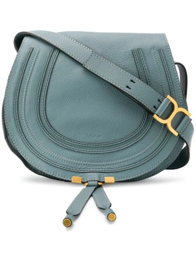 Chloé Marcie Shoulder Bag In Blue