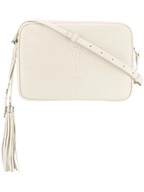 Saint Laurent Lou Camera Bag In Smooth Leather In 9207 White | ModeSens