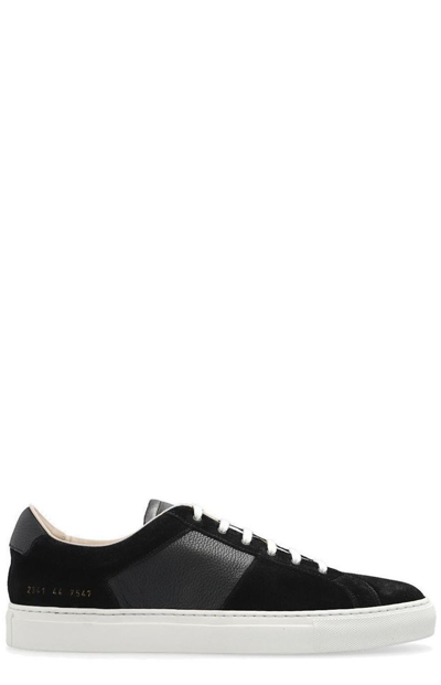 Common Projects Achilles Low Leather Sneakers In Black