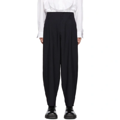 Comme Des Garçons Homme Deux Comme Des Garcons Homme Plus Navy Oxford Trousers In 2 Navy