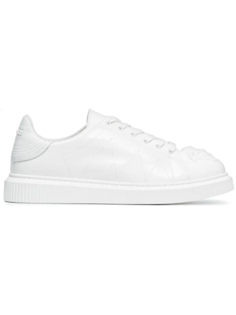 versace all white sneakers