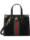 Gucci Black Ophidia Suede Mini Tote Bag