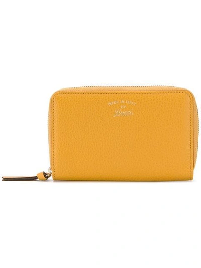 Gucci Small Zip-around Wallet In 黄色
