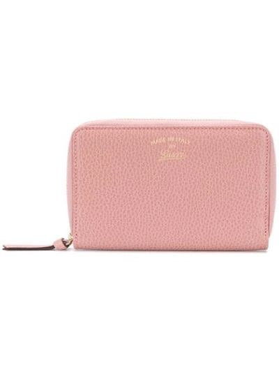 Gucci Small Zip-around Wallet In 粉色