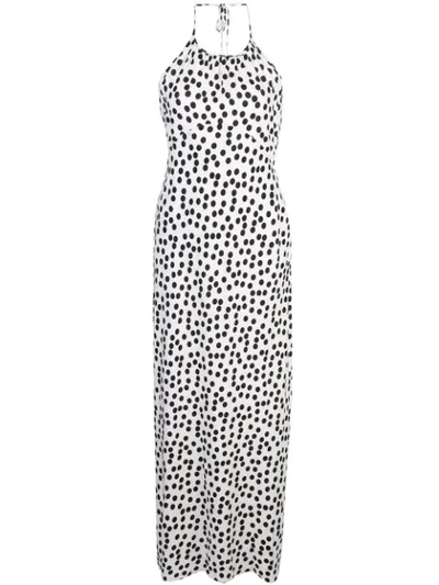 Rixo London Marilyn Polka-dot Silk-blend Midi Dress In White