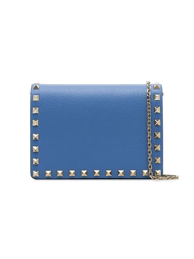 Valentino Garavani Blue Garavani Angel Leather Wallet