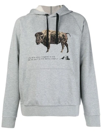 Lanvin Hodded Sweatshirt In Grey