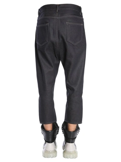 Rick Owens Collapse Jeans In Blue