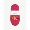 Calvin Klein Logo Cotton-blend Liner Socks In Mf4 Cabaret