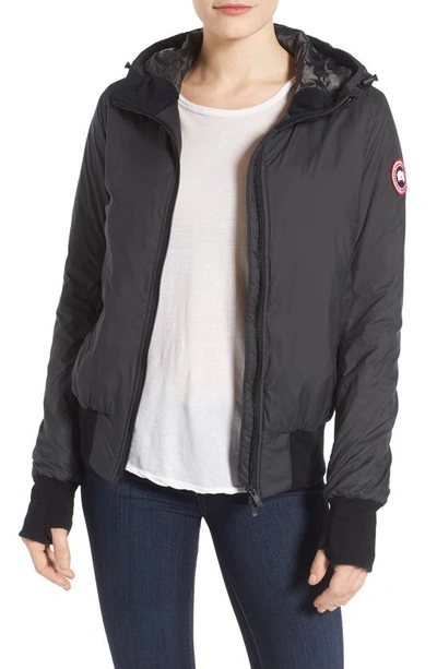 Canada Goose Dore Slim-fit Hooded Jacket W/ Down Fill, Black