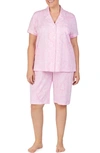 Lauren Ralph Lauren Bermuda Pajamas In Pink
