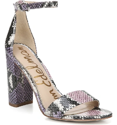 Sam Edelman Yaro Ankle Strap Sandal In Wild Lavender Multi