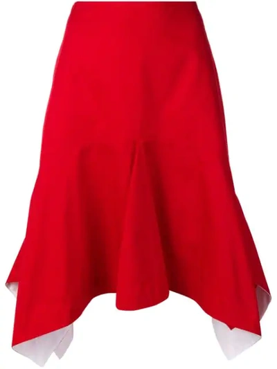 Calvin Klein 205w39nyc Flared Skirt In Red