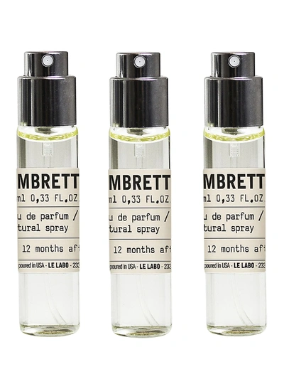 Le Labo Ambrette 9 Eau De Parfum Travel Tube Refill Trio In White