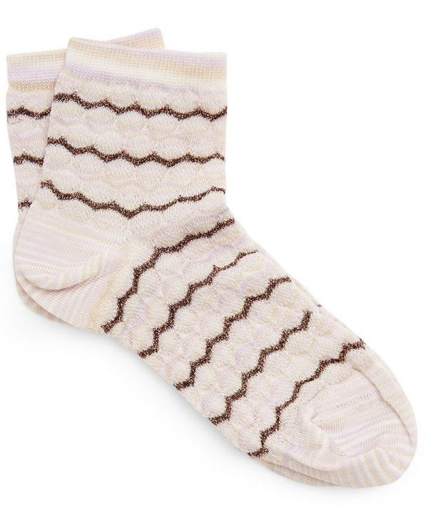 Metallic zig zag socks women target