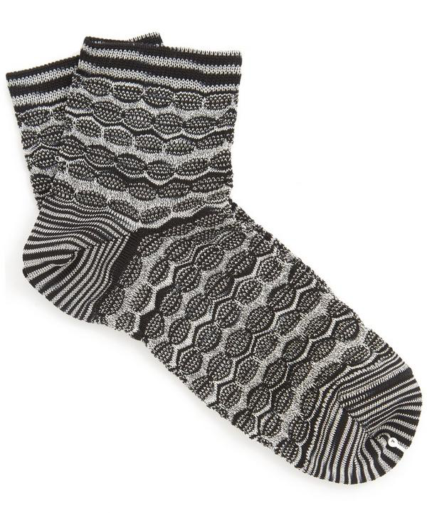 Metallic zig zag socks women target