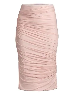 Herve Leger Draped Skirt In Cameo Modesens
