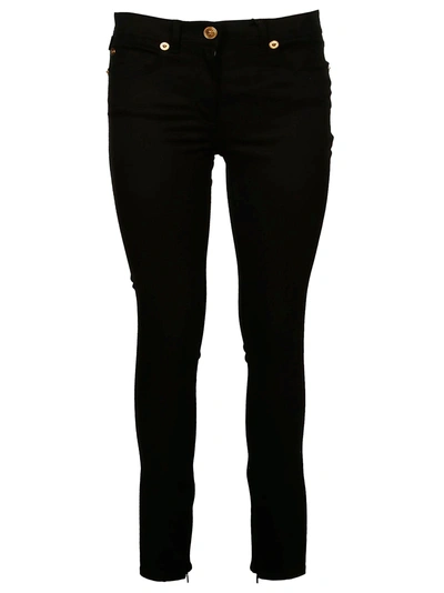 Versace Slim Fit Jeans In Denim Black