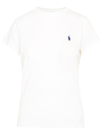 Polo Ralph Lauren Polo Pony Slim Cotton T-shirt In White